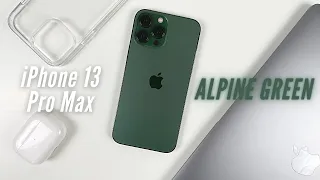 📦 Unboxing ALPINE GREEN 🍏 iPhone 13 Pro Max - Android User First Impression