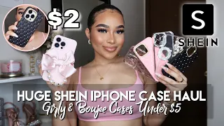 HUGE SHEIN IPHONE CASES HAUL ♡ Girly and Boujee Cases UNDER $5!