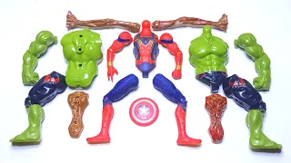 Assemble Marvel Toys Action Figure - HULK, SPIDER-MAN & SIREN HEAD - Avengers Superheroes Toys