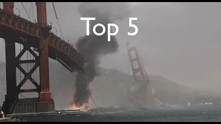 Top 5 Golden Gate Bridge Destruction Scenes