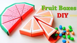 DIY: FRUIT BOXES for candies and gifts / NataliDoma