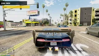 GTA V PC ULTRA REALISTIC GRAPHICS◈bugatti chiron Mod◈