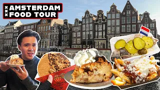 24HR AMSTERDAM FOOD TOUR | Trying Dutch Food for the First Time!