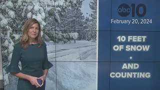 California Weather Update: Storm slams state with more flood concerns, big snow totals