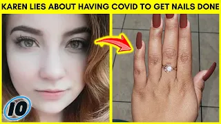 Karen Lies About Having COVID Because She Needed Her Nails Done