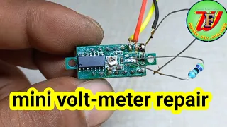 digital volt meter repair|| mini volt meter repair