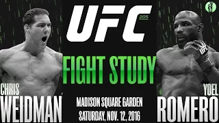 Pre-Fight Study - Chris Weidman vs. Yoel Romero - #UFC205