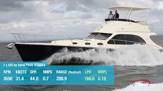 Palm Beach 50 Fly (2019-) Test Video - By BoatTEST.com