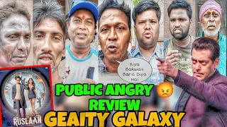 Ruslaan Movie Angry 😡 Public Review First Day First Show Geaity Galaxy