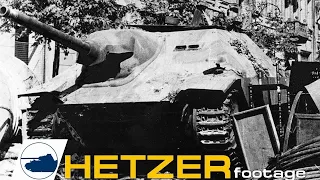 Rare Jagdpanzer 38(t) HETZER WWII Footage - and a BergeHetzer.