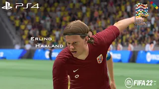 FIFA 22 - Norway vs Swedia UEFA Nation League 2022 Full Match PS4 Gameplay