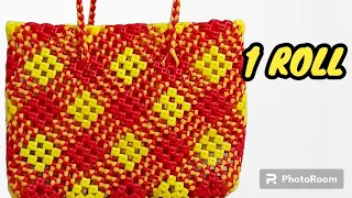 ✅️हिंदी | plastic wire simple 1 roll bag tutorial  for beginners  hindi|