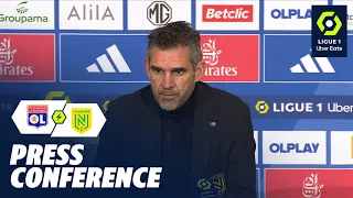 Press Conference OLYMPIQUE LYONNAIS - FC NANTES (1-0) / 2023-2024