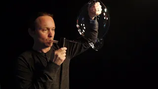 handheld inverted fire tornado bubble with a 66mm wand