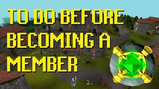 [OSRS] What to do Before Becoming a Member