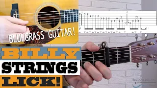 LICK #15 -  Billy Strings | Bluegrass Guitar Lesson with TAB