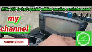How to Remove a Service Due Reminder on Tvs Apache RTR 160 4v Smartxconnect|🔧🔧🔧🔧🔧🔧🔧