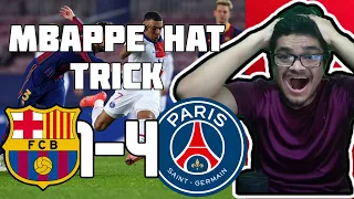 Mbappe Fan reacts to Barcelona 1-4 PSG Highlights Reaction | ucl Barcelona vs psg reaction |