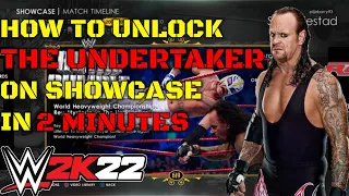 SHOWCASE | HOW TO UNLOCK THE UNDERTAKER | WWE 2K22 | GAMEPLAY | PS4 | PS5 | CARA UNLOCK UNDERTAKER