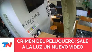 El nuevo video del crimen del peluquero: así el asesino intentó atacar al dueño del local