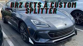 My BRZ Gets A Custom Splitter