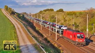 Austria fast and freight trains at WestBahn - Prinzersdorf [4K]