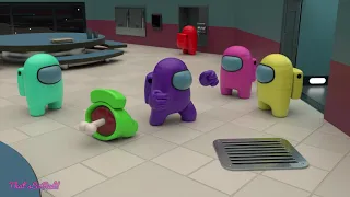 Among Us Distraction Dance gets Distracted | 3D Animation