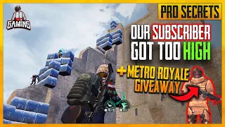 Our Subscriber Got Too High - Runic Power Ice Tower Building PUBG Mobile + Metro Royale Giveaway