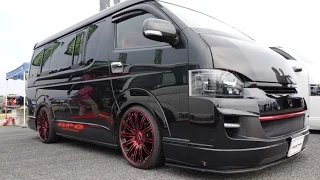 (4K)GPO TOYOTA HIACE custom 200 تویوتا های‌آس トヨタ・ハイエースカスタム  - スーパーカーニバル2015