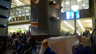 WE WANT THE CUP! New York Ranger Fans celebrating Game 7 Capitals victory