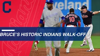 Bruce walks off Indians for their 22nd straight win