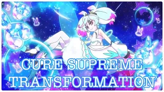 PreCure All Stars F | Cure Supreme Transformation! 🖤🤍