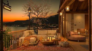 Cozy Balcony Jazz in Spring Sunset with Soothing Jazz Piano Melodies For Relaxation & Stress Relief