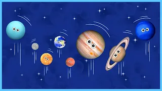 Jumping Planets | 8 Planets order for BABY | Funny Planet Game comparison for kids | 8 Planets