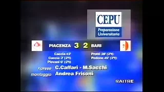 1995-96 (4a - 24-09-1995) Piacenza-Bari 3-2 [Caccia,Caccia,Piovani,Protti,Pedone] Servizio D.S.Rai3