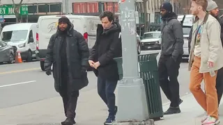 ' You ' Filming w/ Penn Badgley - New York City - March 27, 2024 - @YOUNetflixTV