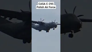 CASA C-295 Polish Air Force Rzeszów Jasionka landing #aviation #planespotting #poland #jasionka