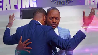 Prophet JOEL FRANCIS TATU receives an impartation from his spiritual father Pastor ALPH LUKAU