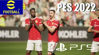 Efootball 2022 PS5 Manchester United Vs Arsenal Penalty Shootout Gameplay 1080p HD