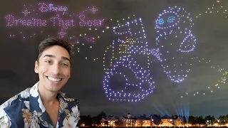 NEW / Free Drone Show At Disney World! Disney Dreams That Soar | Best Places To Watch & Crowds