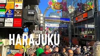 Walking Takeshita Street in Harajuku Tokyo - 4K Japan Walk