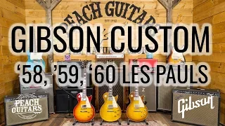 Tone Comparison: Gibson Custom '58 '59  and '60 models!