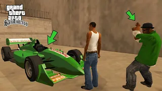 Secret F1 Racing Car Location in GTA San Andreas! (Hidden Place)