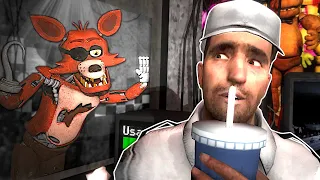 Working the FNAF Pizzeria NIGHT SHIFT! - Garry's Mod Gameplay