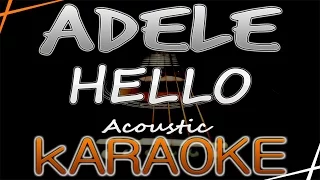 Adele - Hello - Karaoke lyrics Acoustic