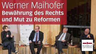 Bewährung des Rechts und Mut zu Reformen – Podiumsdiskussion in Gedenken an Werner Maihofer