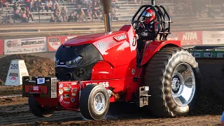2023 Tractor Pulling: Hot Farm Tractors. NTPA. Rushville IN Rush County Fair Pull.