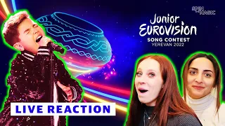 ARMENIAN'S REACT TO JUNIOR EUROVISION 2022  // YEREVAN ARMENIA - FULL SHOW LIVE REACTION