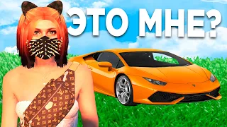 ПОДАРИЛ МАШИНУ ТАКСИСТУ, А ОН... в игре GTA 5 RP #shorts