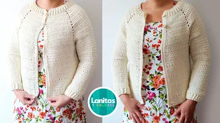 🌺 Beautiful easy and quick open cardigan | Crochet cardigan | Cardigan step by step ✅PART 1